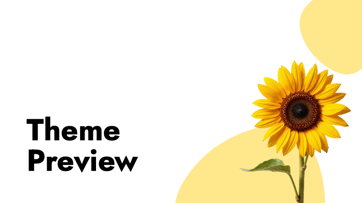 Bright yellow circular design with sunflower and bubble photography